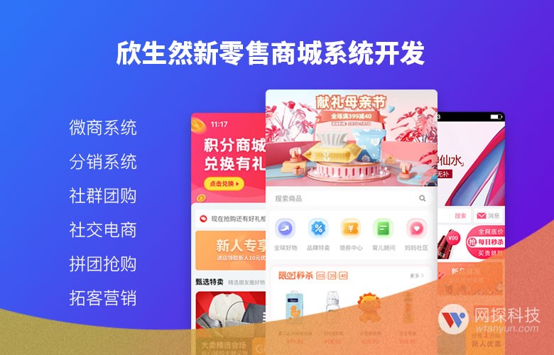 欣生然新零售商城系统开发